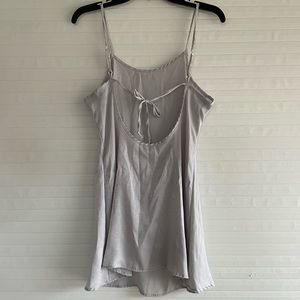 Blue/Silver Slip Dress